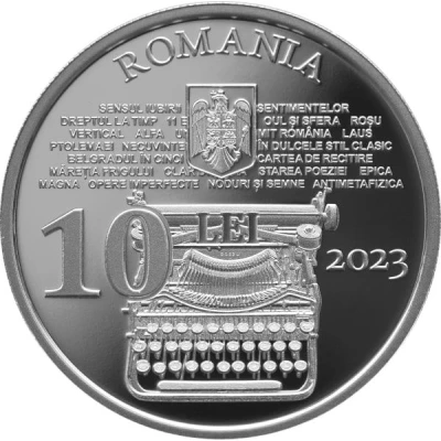 10 Lei Nichita Stănescu front