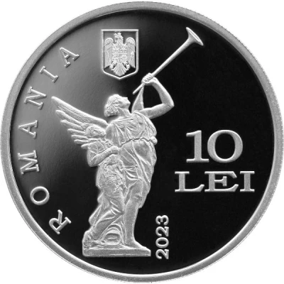 10 Lei Romanian Revolution of front