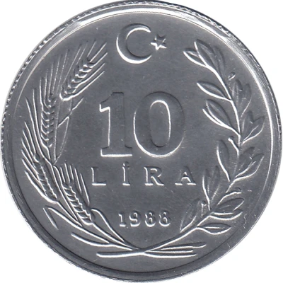 10 Lira back