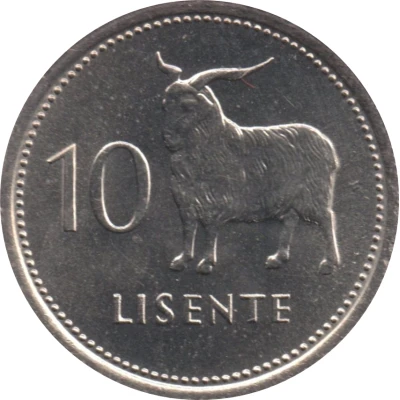 10 Lisente - Moshoeshoe II back