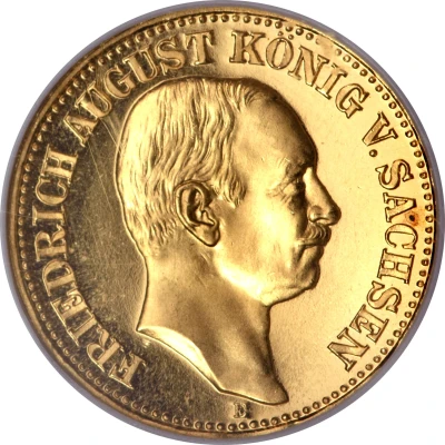 10 Mark - Frederick August III front