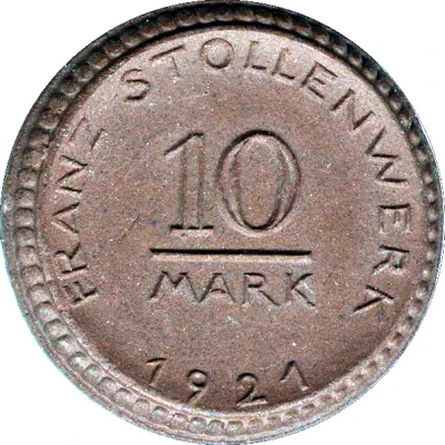 10 Mark - Köln Franz Stollenwerk front