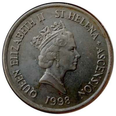 10 Pence - Elizabeth II 3rd portrait; small type front