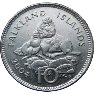 10 Pence - Elizabeth II 4th portrait back