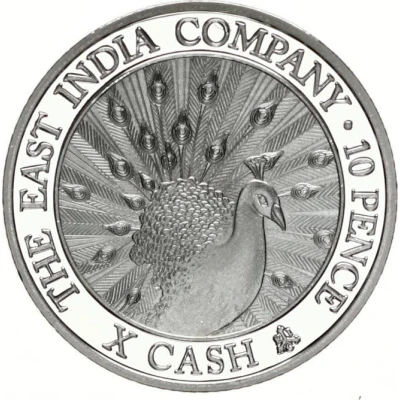 10 Pence - Elizabeth II Peacock back