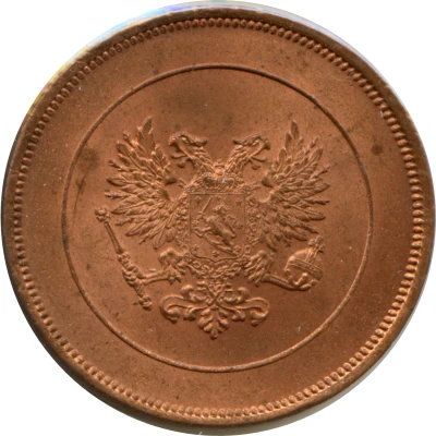 10 Penniä Civil War Coinage front