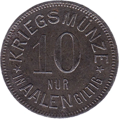 10 Pfennigs - Aalen back