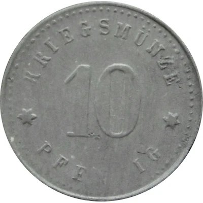 10 Pfennigs - Abbach (Portlandzementwerke) ND back