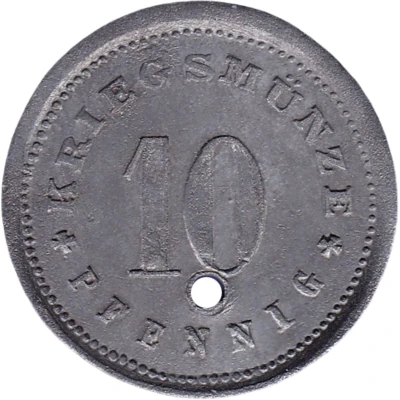 10 Pfennigs - Abensberg back