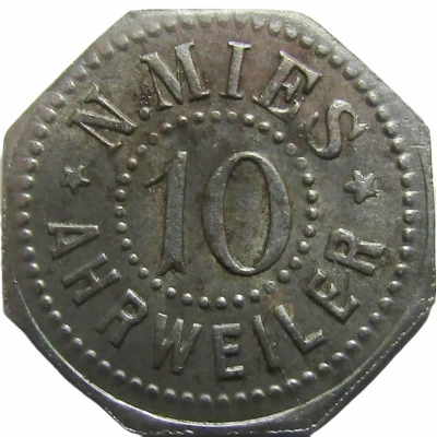 10 Pfennigs - Ahrweiler (N. Mies) ND front