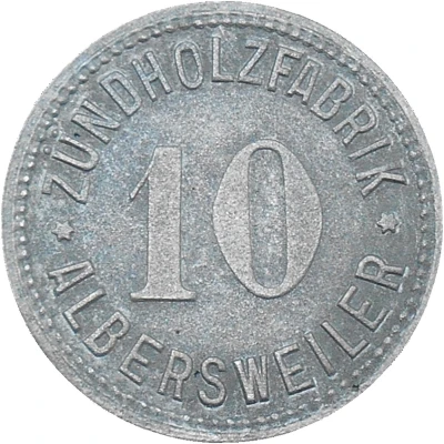 10 Pfennigs - Albersweiler (Zündholzfabrik) ND front