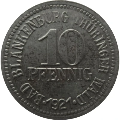 10 Pfennigs - Bad Blankenburg front