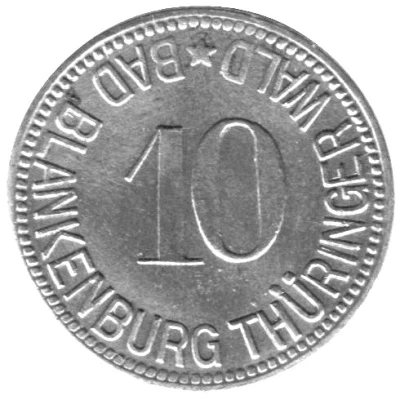 10 Pfennigs - Bad Blankenburg ND front