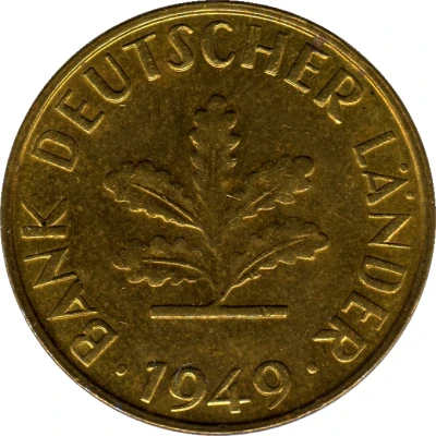 10 Pfennigs Bank of German States front