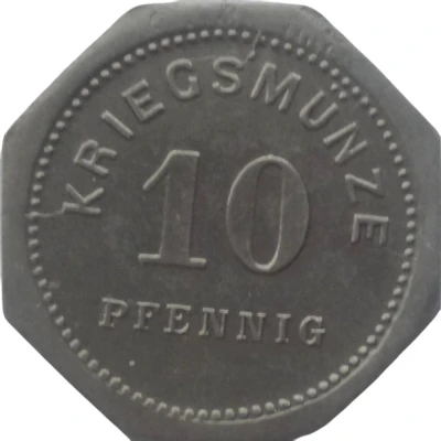 10 Pfennigs - Bensheim back