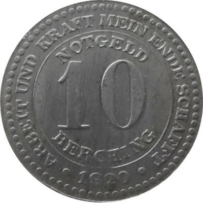 10 Pfennigs - Berching front