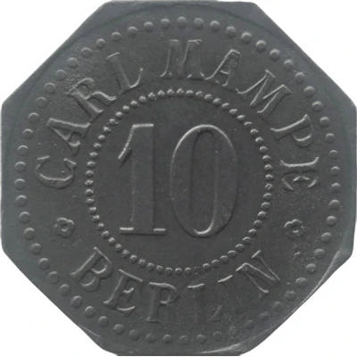 10 Pfennigs - Berlin Carl Mampe front