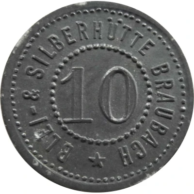 10 Pfennigs - Braubach (Blei- and Silberhütte) ND front