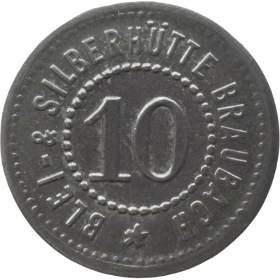 10 Pfennigs - Braubach (Blei- and Silberhütte) ND front