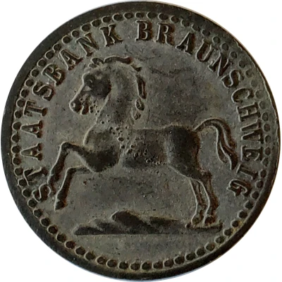 10 Pfennigs - Braunschweig Staatsbank front