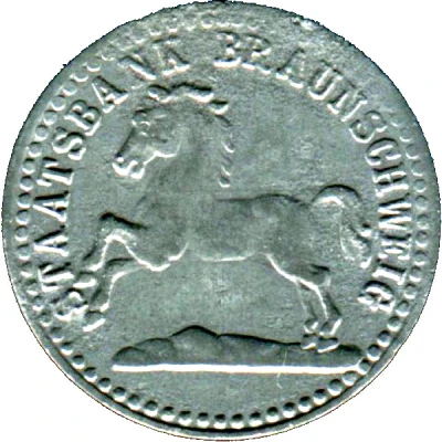 10 Pfennigs - Braunschweig Staatsbank front