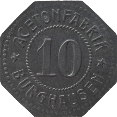 10 Pfennigs - Burghausen an der Salzach (Acetonfabrik) ND front