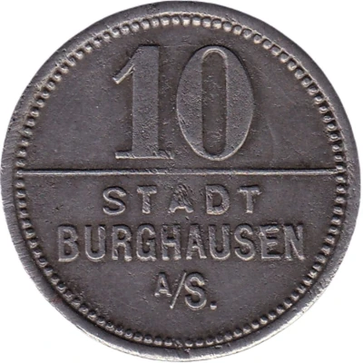 10 Pfennigs - Burghausen an der Salzach front