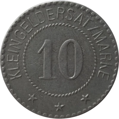 10 Pfennigs - Cüstrin back