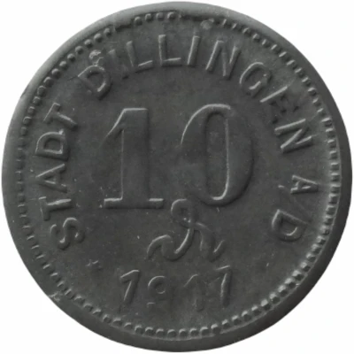 10 Pfennigs - Dillingen front