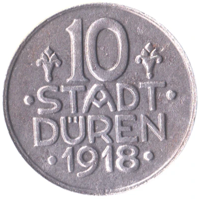 10 Pfennigs - Düren front