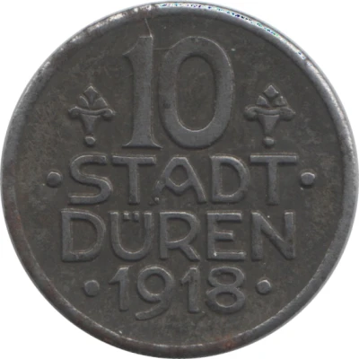 10 Pfennigs - Düren front