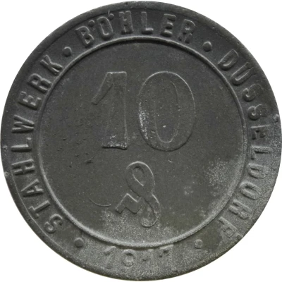 10 Pfennigs - Düsseldorf Stahlwerk Böhler front