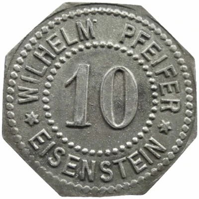 10 Pfennigs - Eisenstein (Wilhelm Pfeifer) ND front