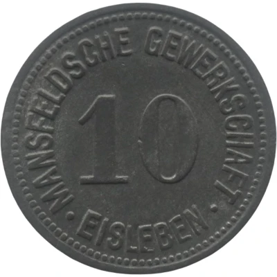 10 Pfennigs - Eisleben Mansfeldsche Gewerkschaft front