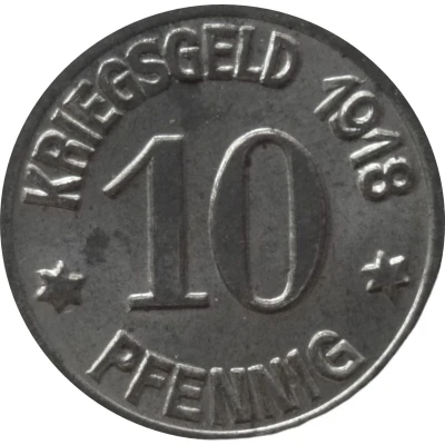 10 Pfennigs - Emmerich back