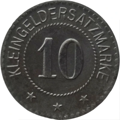 10 Pfennigs - Frankenhausen ND back