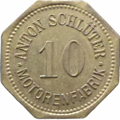 10 Pfennigs - Freising (Anton Schlüter Motorenfabrik) ND front