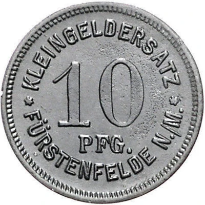 10 Pfennigs - Fürstenfelde N./M. ND back