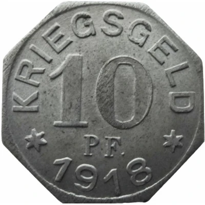 10 Pfennigs - Gaildorf back