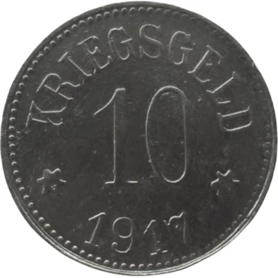 10 Pfennigs - Gerolzhofen back