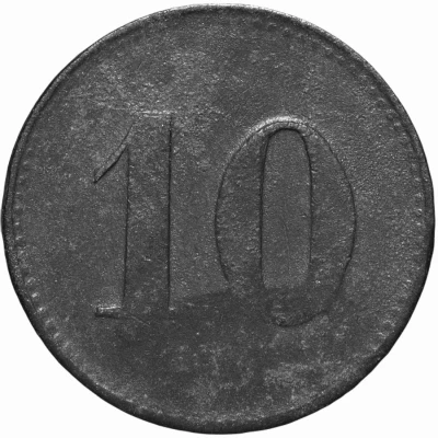 10 Pfennigs - Glöthe (Saxonia AG) ND back