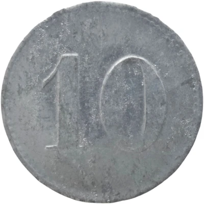 10 Pfennigs - Glöthe (Saxonia AG) ND back