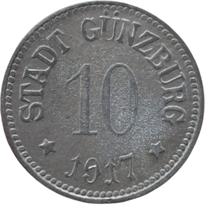 10 Pfennigs - Günzburg front