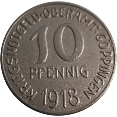 10 Pfennigs - Göppingen front