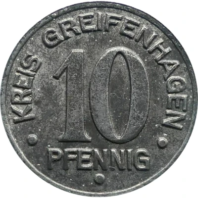 10 Pfennigs - Greifenhagen ND front