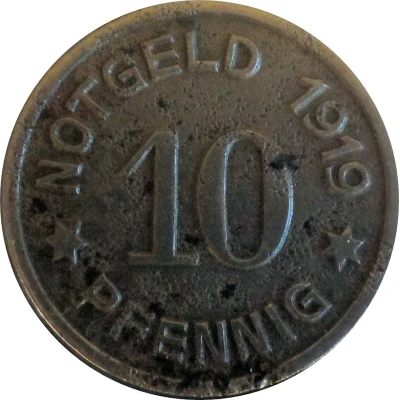 10 Pfennigs - Greiffenberg back