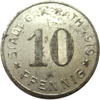 10 Pfennigs - Gräfrath front