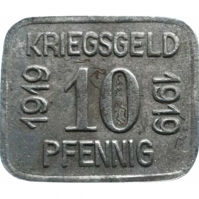 10 Pfennigs - Grünberg back