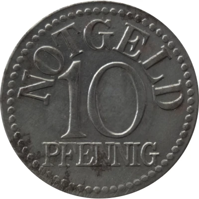 10 Pfennigs - Gross-Wartenberg ND back