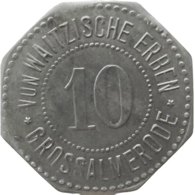 10 Pfennigs - Grossalmerode von Waitzische Erben front